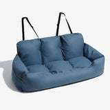 Large Orthopedic Dog Car Seat – Plush Fluffy Travel Couch Bed