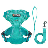 Reflective Breathable Mesh Dog Harness & Leash Set for Small Dogs
