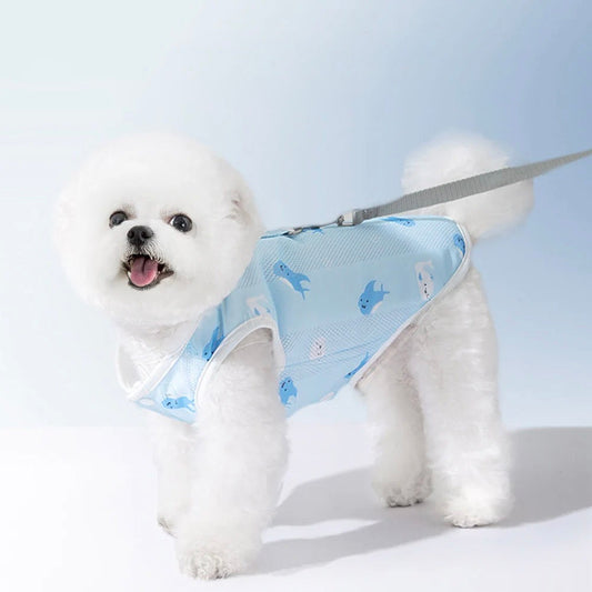 Dog Cooling Vest for Summer Walks – Quick-Dry Adjustable Vest
