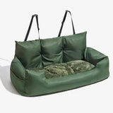 Large Orthopedic Dog Car Seat – Plush Fluffy Travel Couch Bed