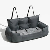 Large Orthopedic Dog Car Seat – Plush Fluffy Travel Couch Bed