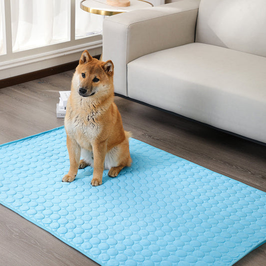 Washable Cooling Summer Dog Bed – Breathable Pet Mat for Hot Weather