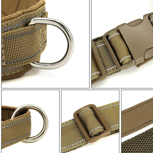 Anti-Pull Dog Harness – Durable Nylon with Reflective Safety Strips