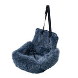 Fluffy Plush Dog Car Seat – Non-Slip, Super Soft & Safe