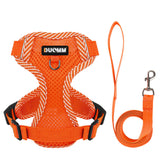 Reflective Breathable Mesh Dog Harness & Leash Set for Small Dogs