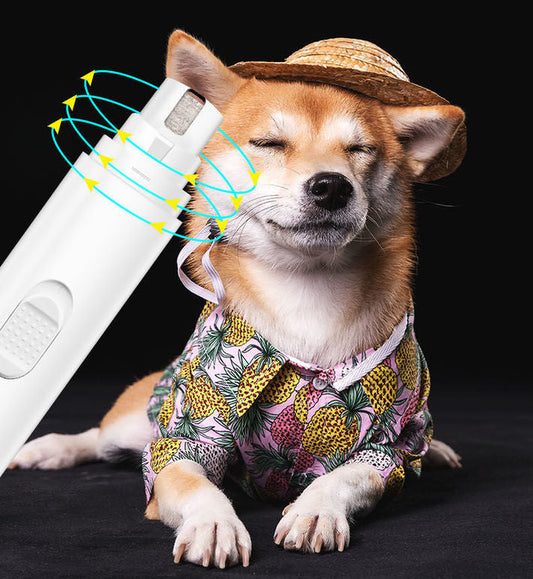 Electric Dog Nail Grinder – Quiet Rechargeable Pet Nail Trimmer