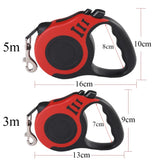 Retractable Dog Leash with Quick Release Button – 3m & 5m