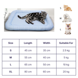 Cooling Memory Foam Dog Bed – Ice Silk Breathable & Washable