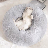 Nook Donut Cuddle Bed for Cats and Dogs to Curl Up and Snuggle