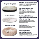 Orthopedic Memory Foam Dog Cuddle Bed – Round Donut Design with Raised Edges