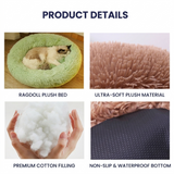 Nook Donut Cuddle Bed for Cats and Dogs to Curl Up and Snuggle